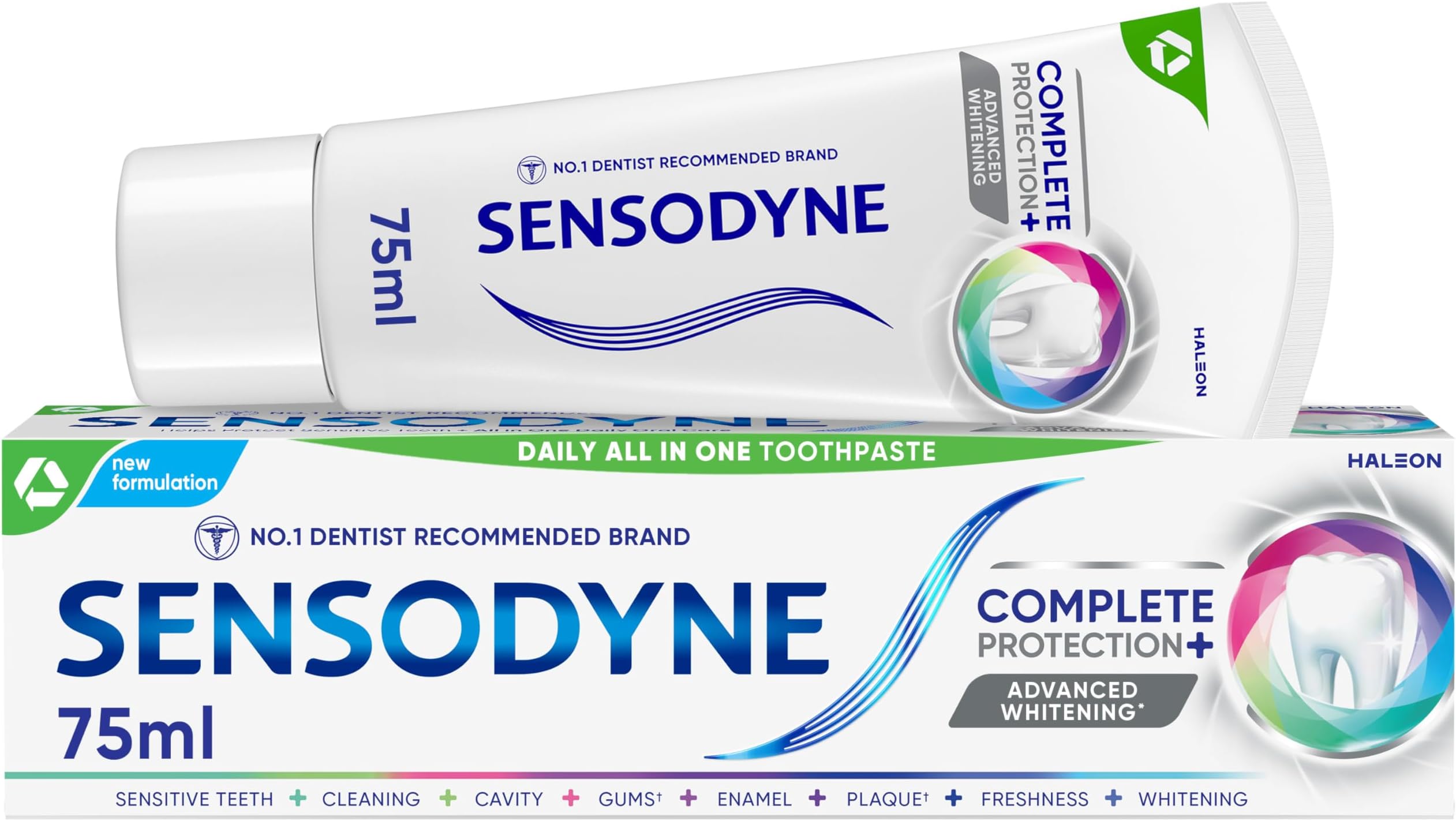 Toothpaste Complete Protection+, Daily Advanced Teeth Whitening Toothpaste, 75ml