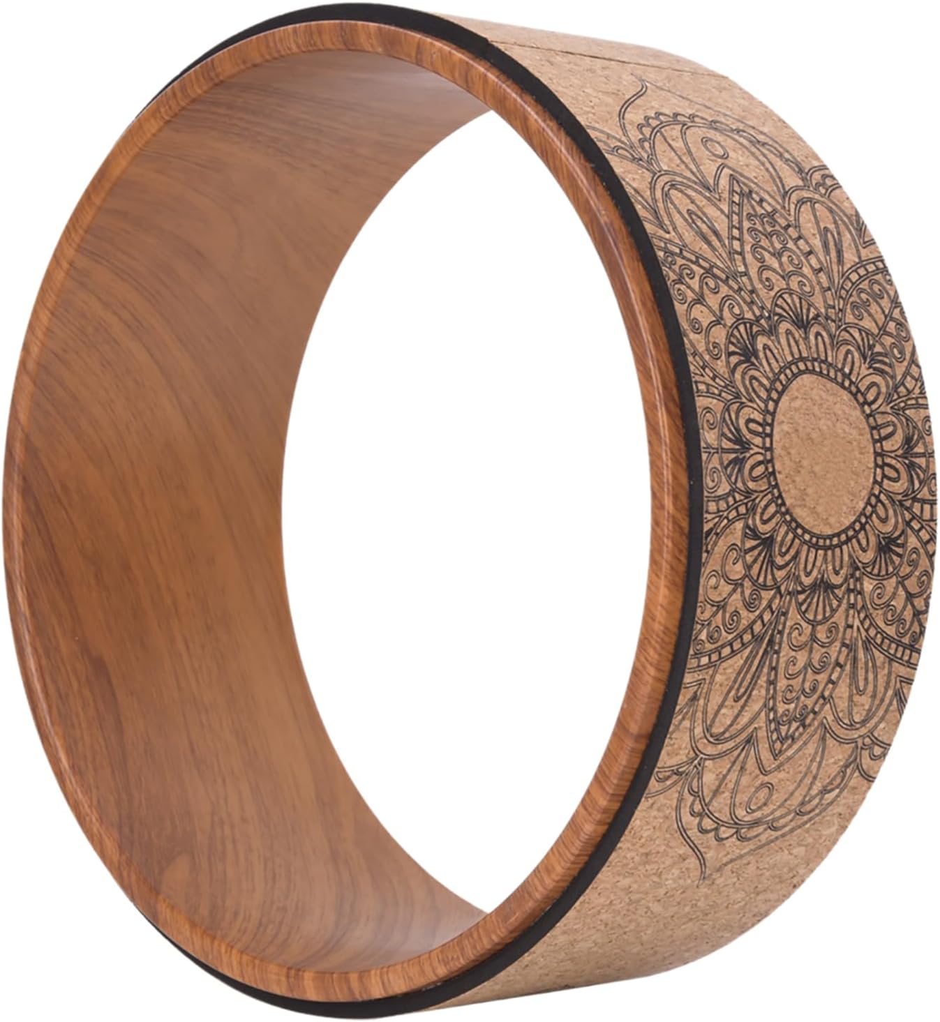 High Density PU Rubber Yoga Wheel for Stretching and Flexibility to Help Back Aches and Tension, Tear, Flexible Roller Designed, Extend Premium Back Roller