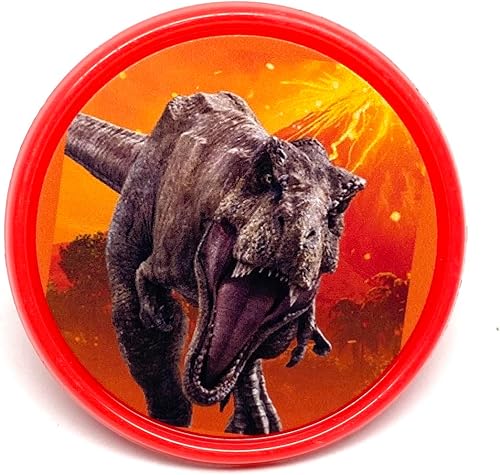 Miniatura 3 de Jurassic - Anillos para cupcakes de dinosaurio, regalos de fiesta, suministros de fiesta de cumpleaños, decoración de tartas, paquete de 24