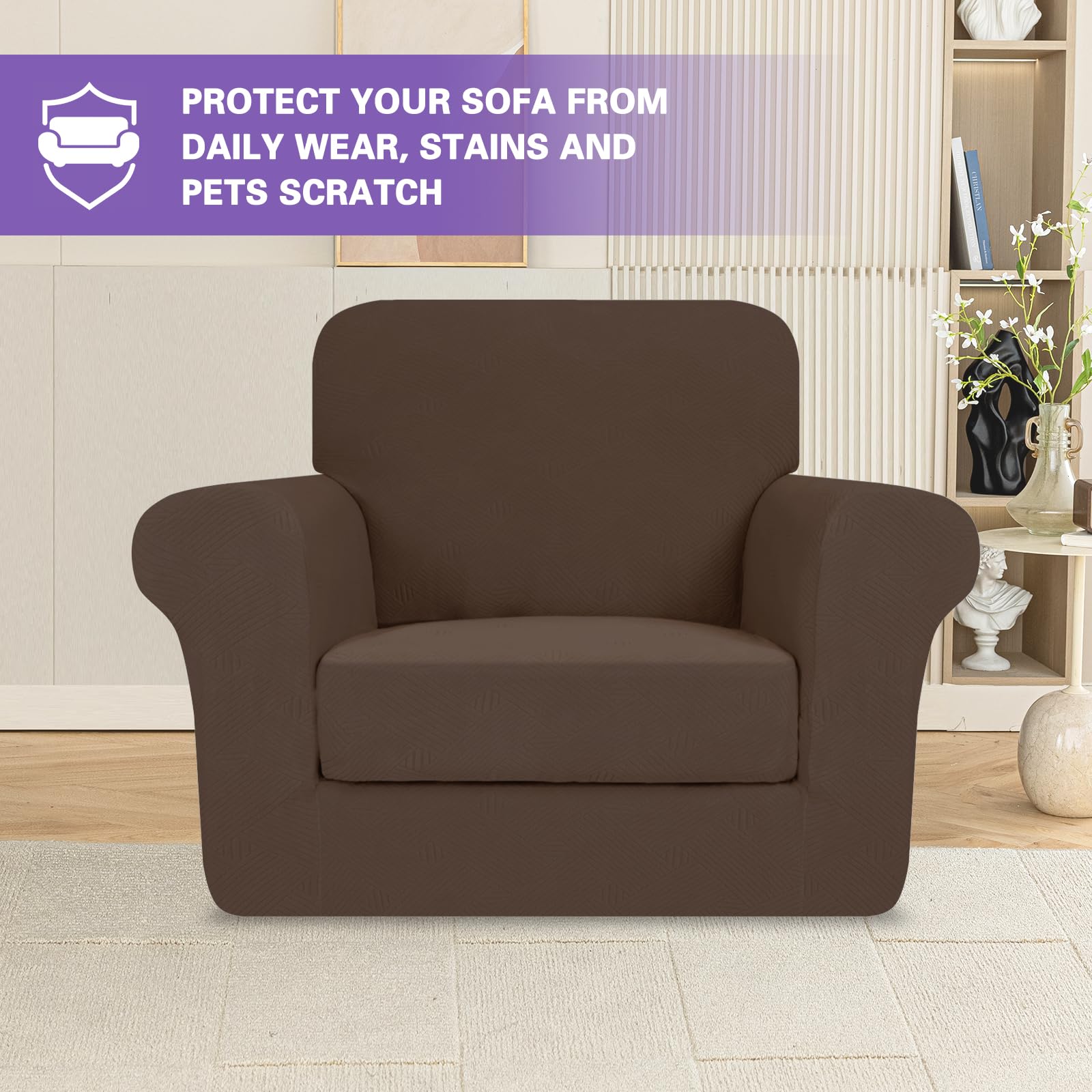 Amazon.com: ZNSAYOTX 2 Piece Stretch Chair Covers (31