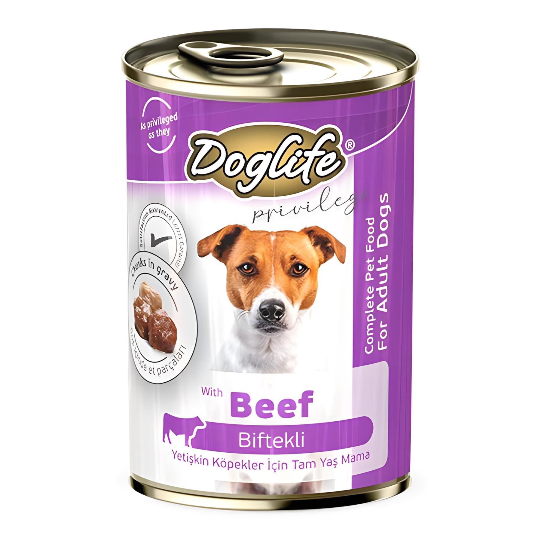 Doglife Biftekli Konserve Köpek Maması 400gr