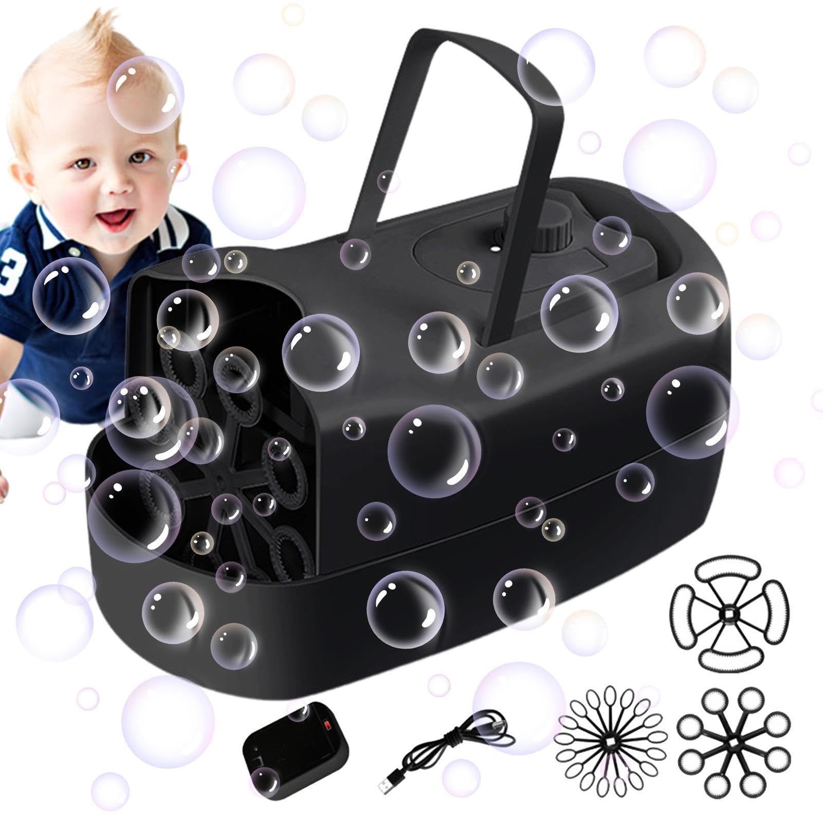 Seifenblasenmaschine Automatisches Spaß-Spielzeug Zum Blasen | Outdoor Seifenblasenmaschine Für Partys Outdoor Geburtstage Ostern Weihnachten Dusche Bad