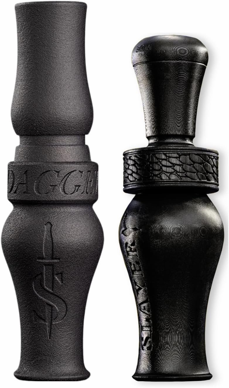 Dagger Goose Call – Short-Reed Waterfowl Hunting Call for Beginners – Realistic Honks, Clucks, Double Clucks & Feeding Chatter – Durable DELRIN Design – Easy Use – Canada Goose Hunting Gear