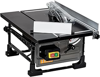Table Saw for Jobsite, 8-Inch 6.7-Amp Copper Motor, Cutting Speed Up to 3576RPM, 24T Blade,Compact & Portable Table Saw Kit With Sliding Miter Gauge, Diy and Woodworking