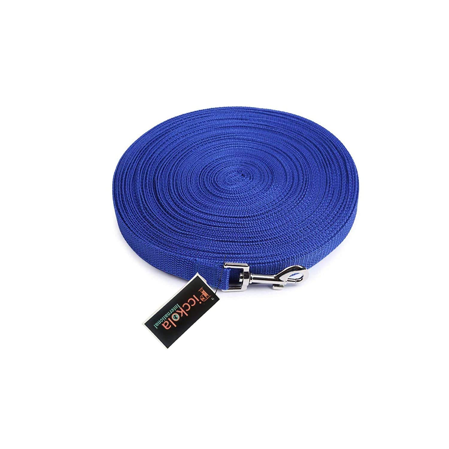 Picckola International Nylon Dog Training Lead Dog Leash Long Leash 10 Ft Long Leash for Dogs (1" Inch Thick x 10 Ft Long) - Blue (B08Z8FKWF6) Amazon Price History, Amazon Price Tracker