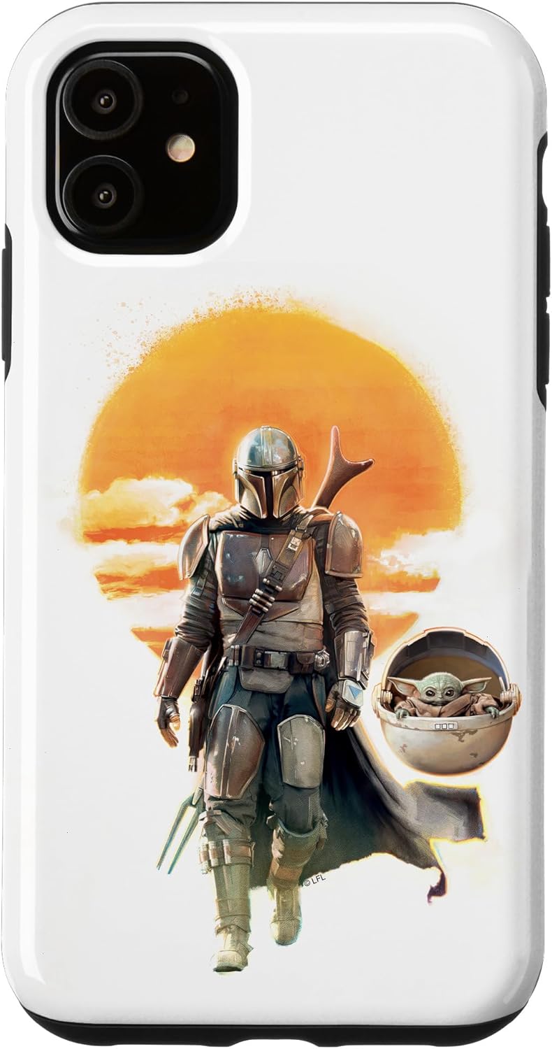 iPhone 14 Pro Max Star Wars: The Mandalorian The Child Sunset Walk Case