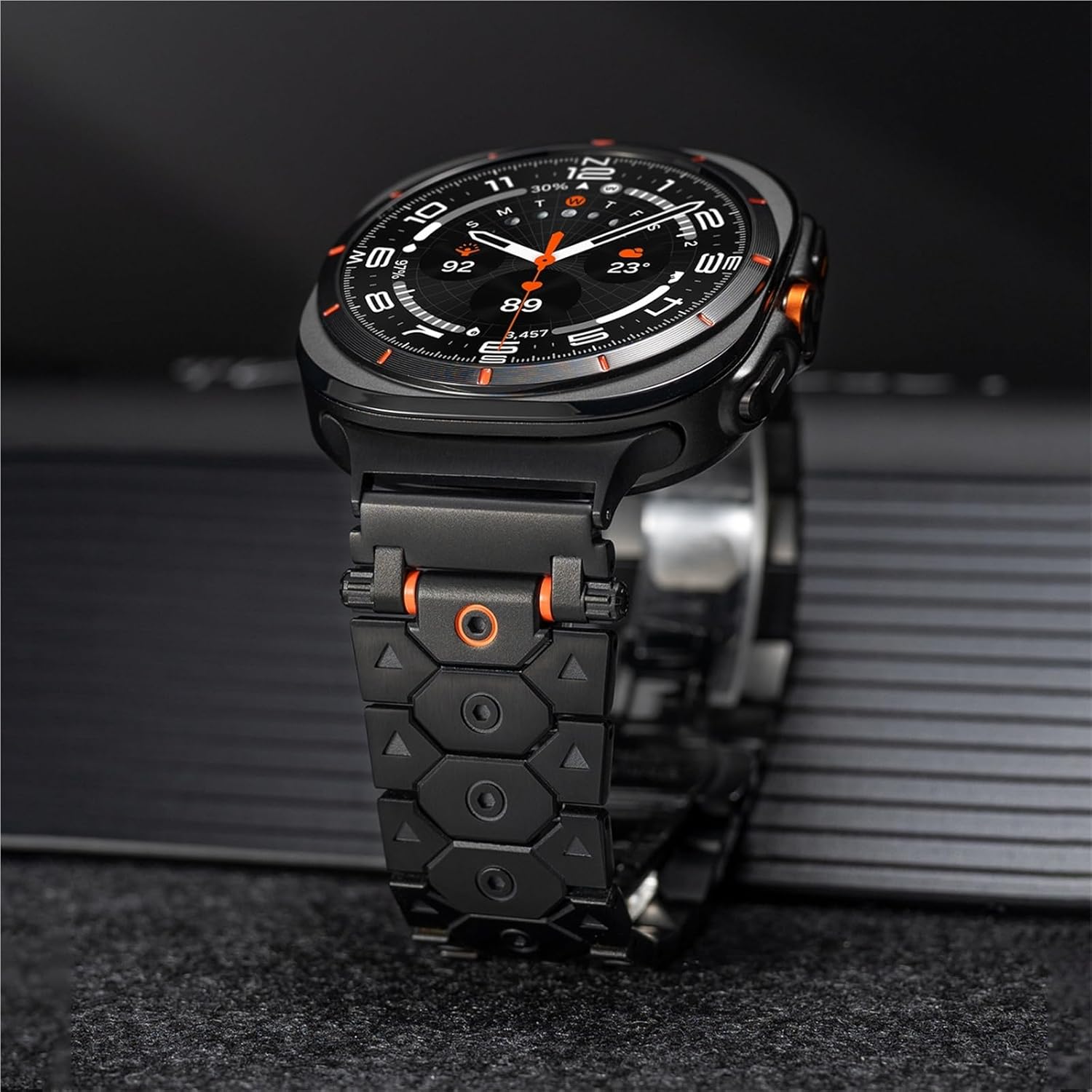 For Samsung Galaxy Watch Ultra Strap 47mm Accessories sport Bracelet For Galaxy Watch 7 Ultra Titan Stainless Steel Metal Steel watchbands WatchBands