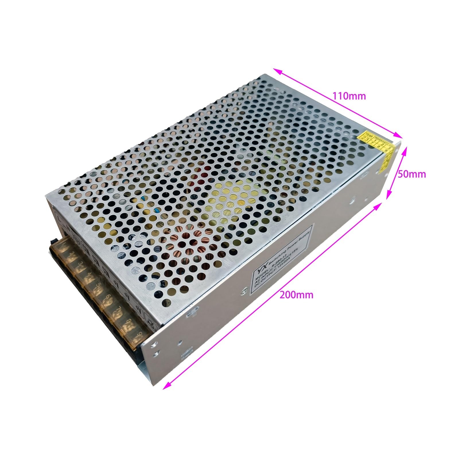 Bloc d'alimentation à sortie unique CA vers CC 12 V 20 A 250 W, alimentation à découpage, 1 pièce