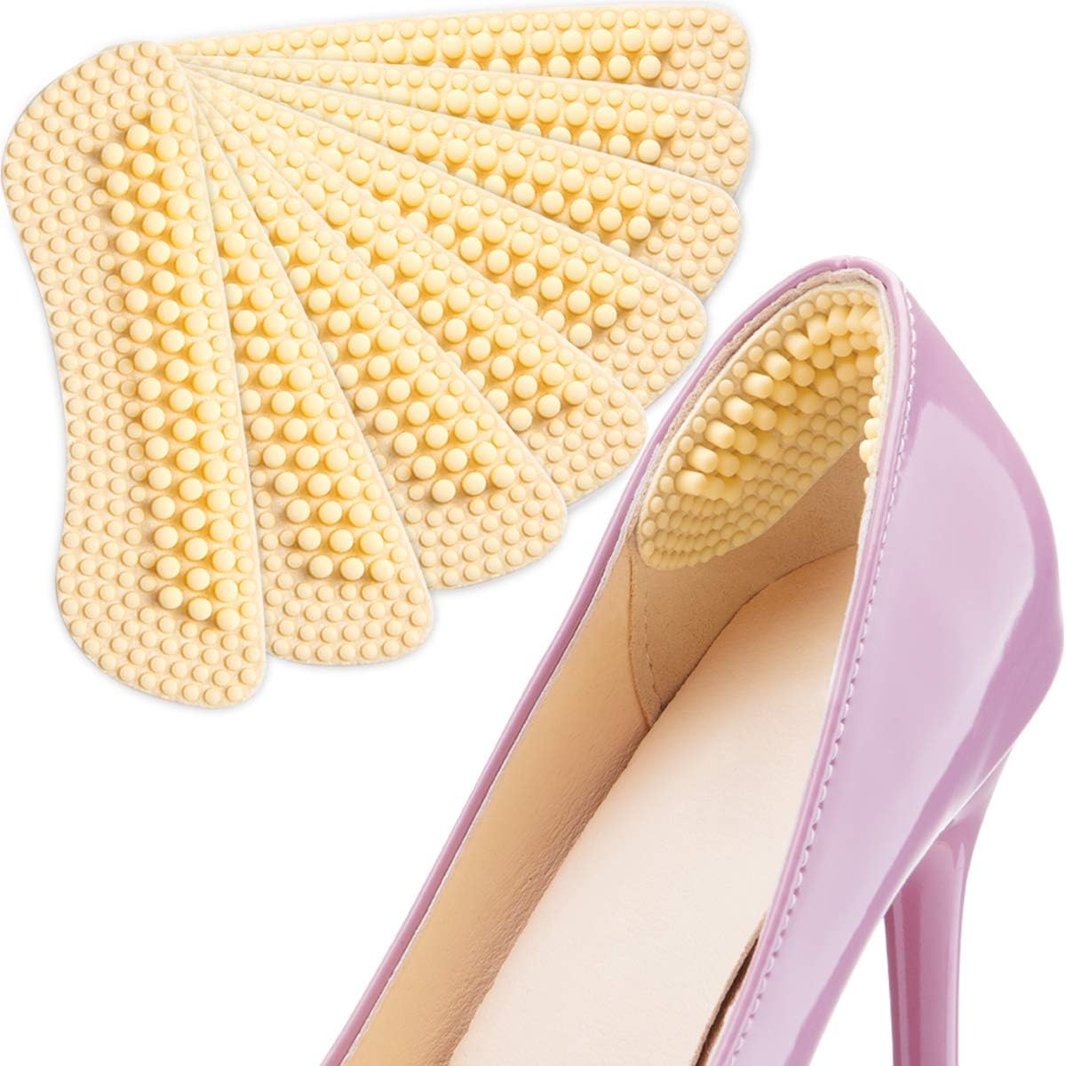 Heel Pads SMATIS 4 Pairs Heel Cushions Inserts for Womens New Shoes High Heels Preventing Heel Rubbing and Blisters and Slip Out.