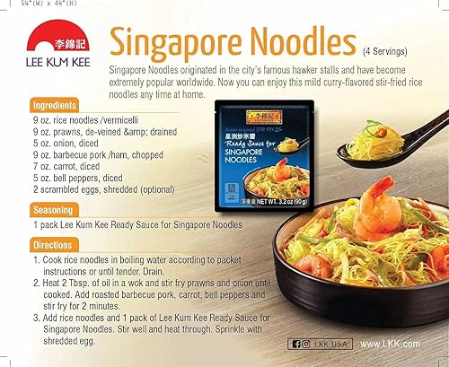 Miniatura 3 de Lee Kum Kee Salsa preparada para fideos de Singapur 90gm