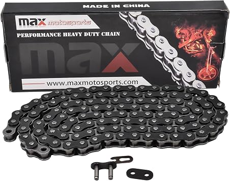 520 Pitch 114 Links Black Standard Chain Replacement for Kawasaki EX650 Ninja 650R KLE650 Versys 2006-2024