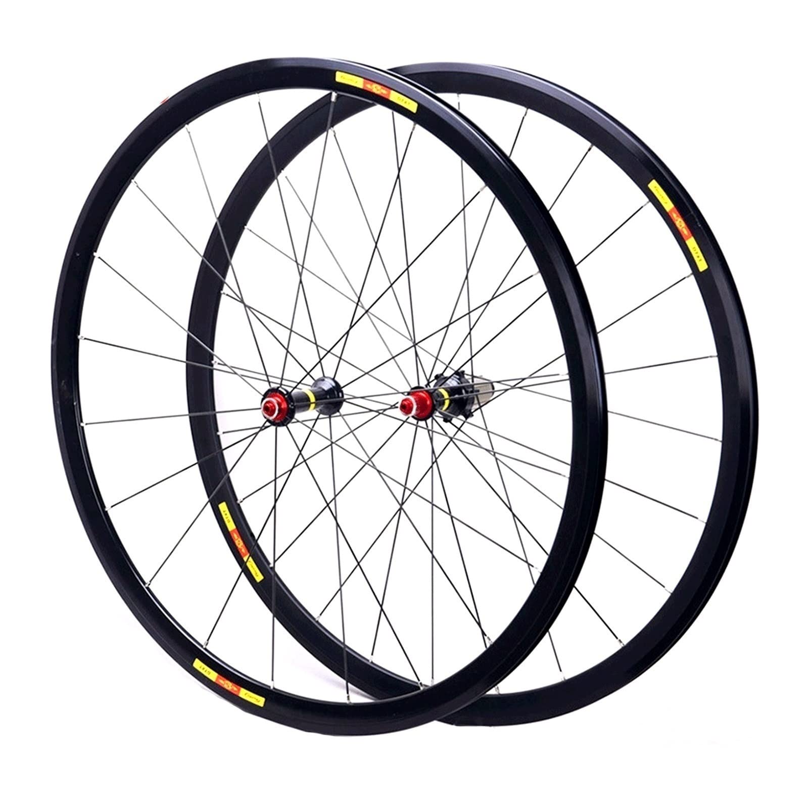 Set di Ruote per Bici da Strada 700c Ruota Anteriore Posteriore della Bicicletta 28 Pollici Cerchio in Lega A Doppia Parete 30mm Freno C/V 8-11 velocità Cassetta QR 1560g