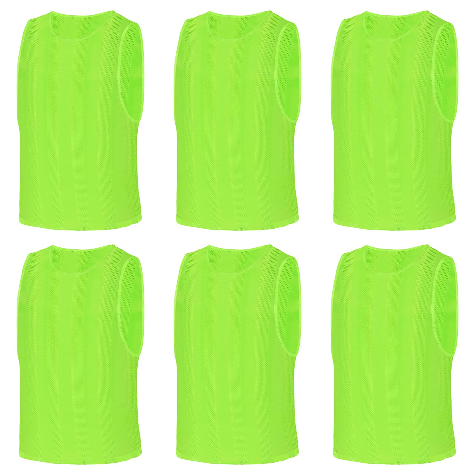 Petos Futbol, 6Pcs Petos Futbol, Petos de Fútbol Niños e Adultos, Chaleco de Entrenamiento de Malla Transpirable, Camisetas Deportivo para Balón de Fútbol Baloncesto