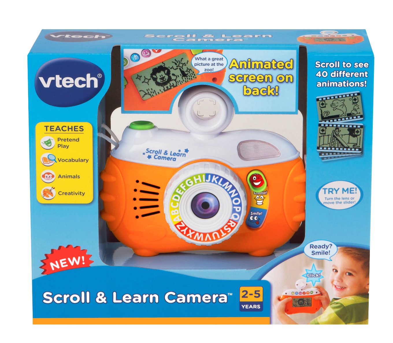 V Tech Scroll And Learn Camera Multi Colored Desertcart INDIA