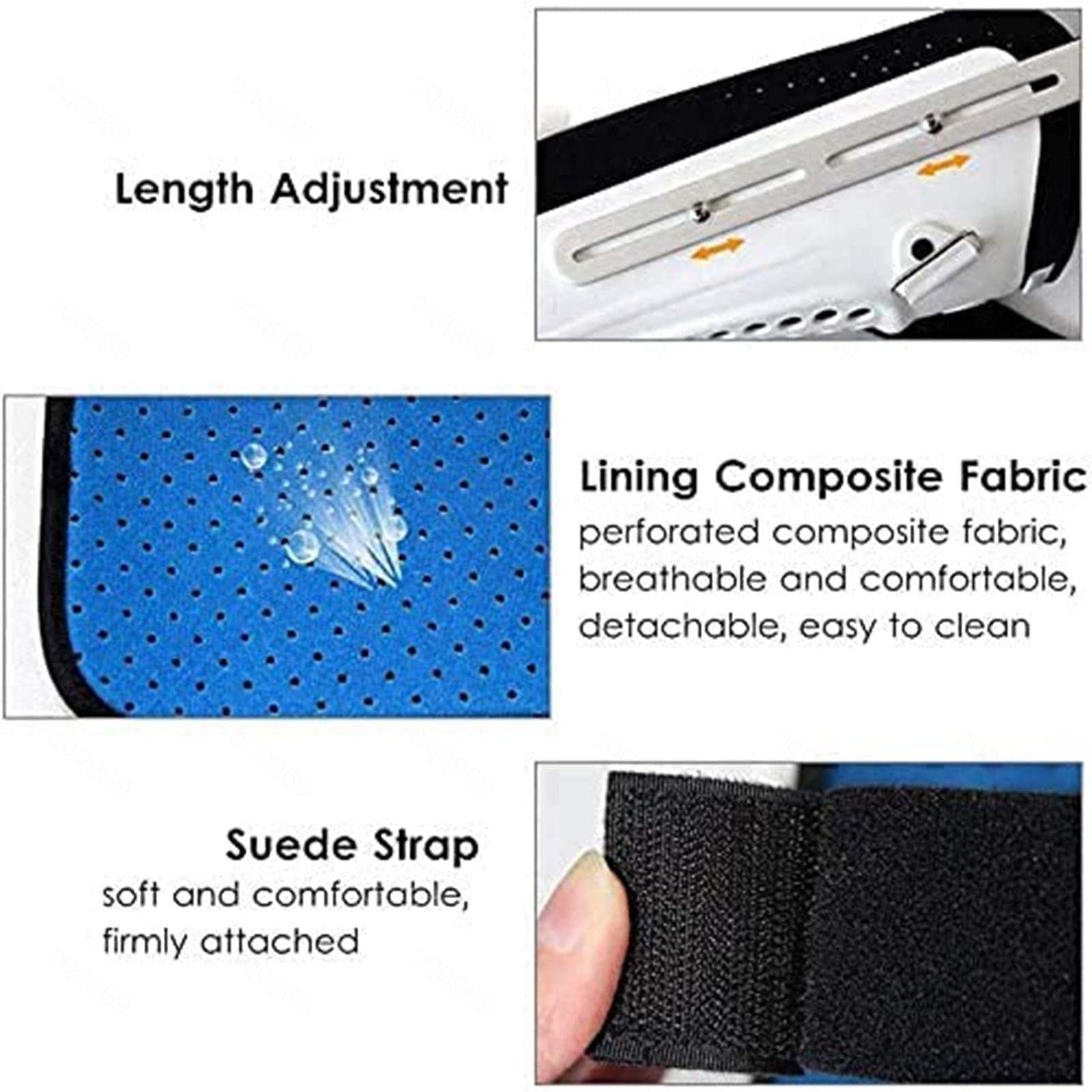 Rodillera Ajustable para Rodilla, Tobillo y pie, Ideal para el Alivio del Dolor Articular por Artritis, Rotura de menisco y ligamento Cruzado Anterior (LCA). T,Blue-Left