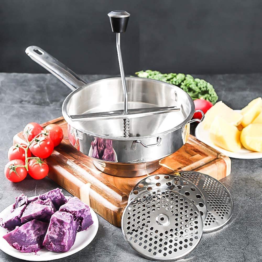 Kartoffelstampfer Edelstahl Obst und Gemüse Marmelade für Coo