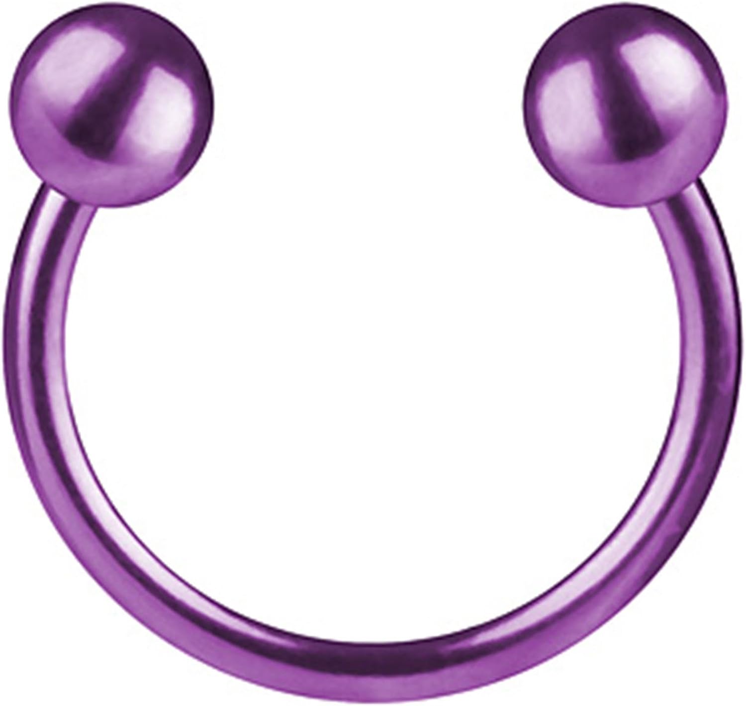 1,2mm Labbra Piercing Ferro Di Cavallo Dadi Sopracciglio Setto - Foto 5