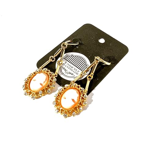 Miniatura 4 de Antique Cameo Drop Earrings