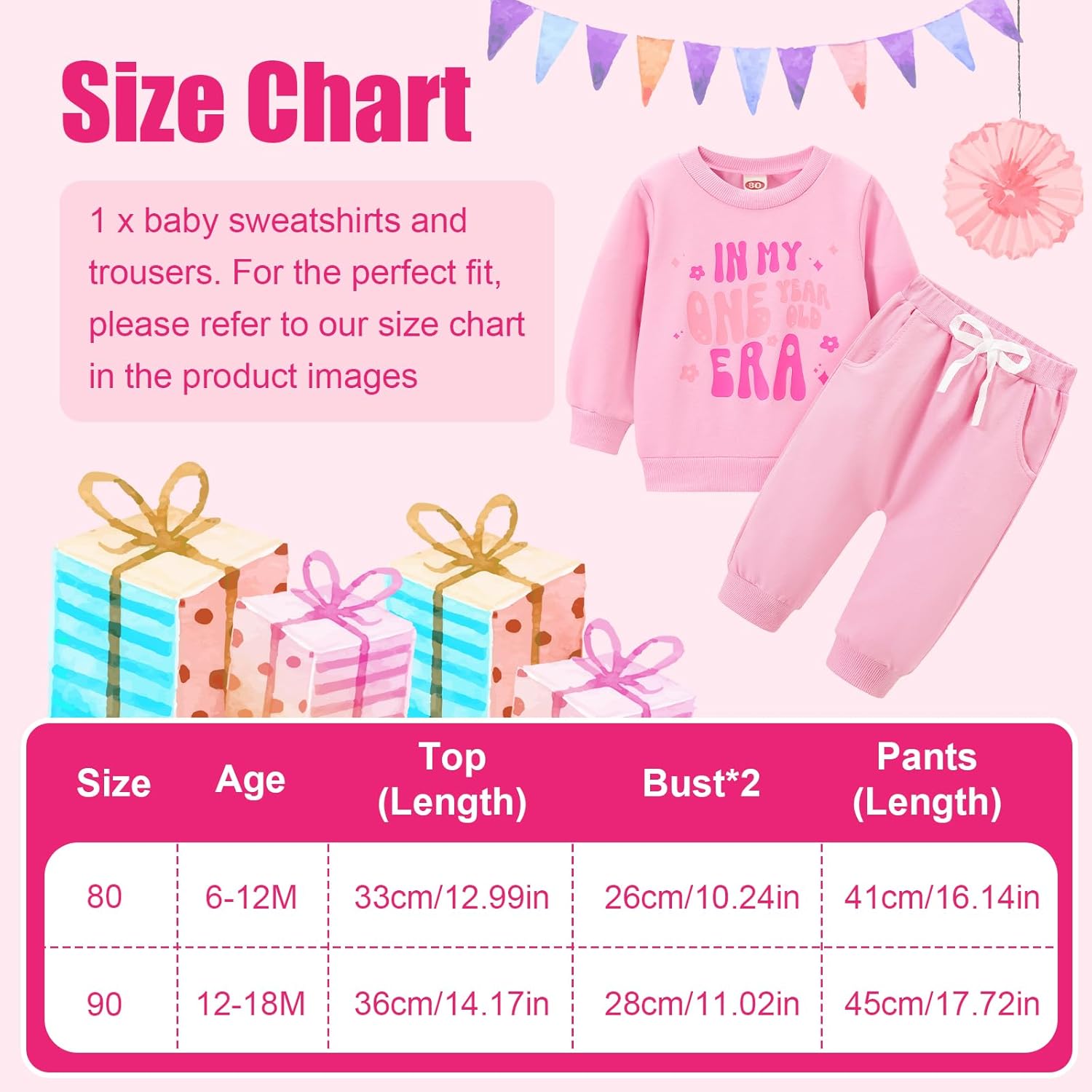 First Birthday Outfit Girl 1st Birthday Girl Outfit In My One Year Old Era Baby Girls 1 Year Old Girls Clothes Gifts - Image 7