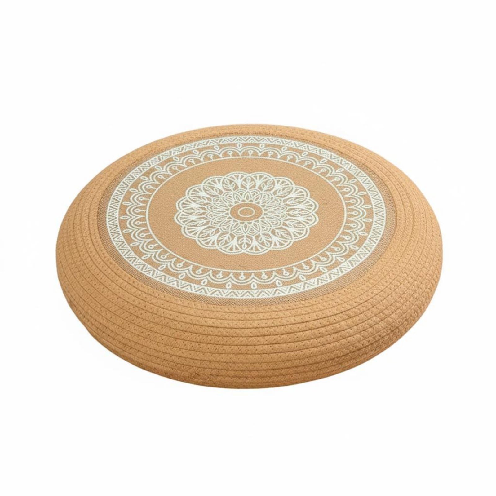 Jute Rope Cushion Reinforced Tatami Seat Cushion Thick Padded Home Furnishing for Living Room, 60x60x10cm, White Plum | Home & Garden | Home D?©cor | Pillows-image-26