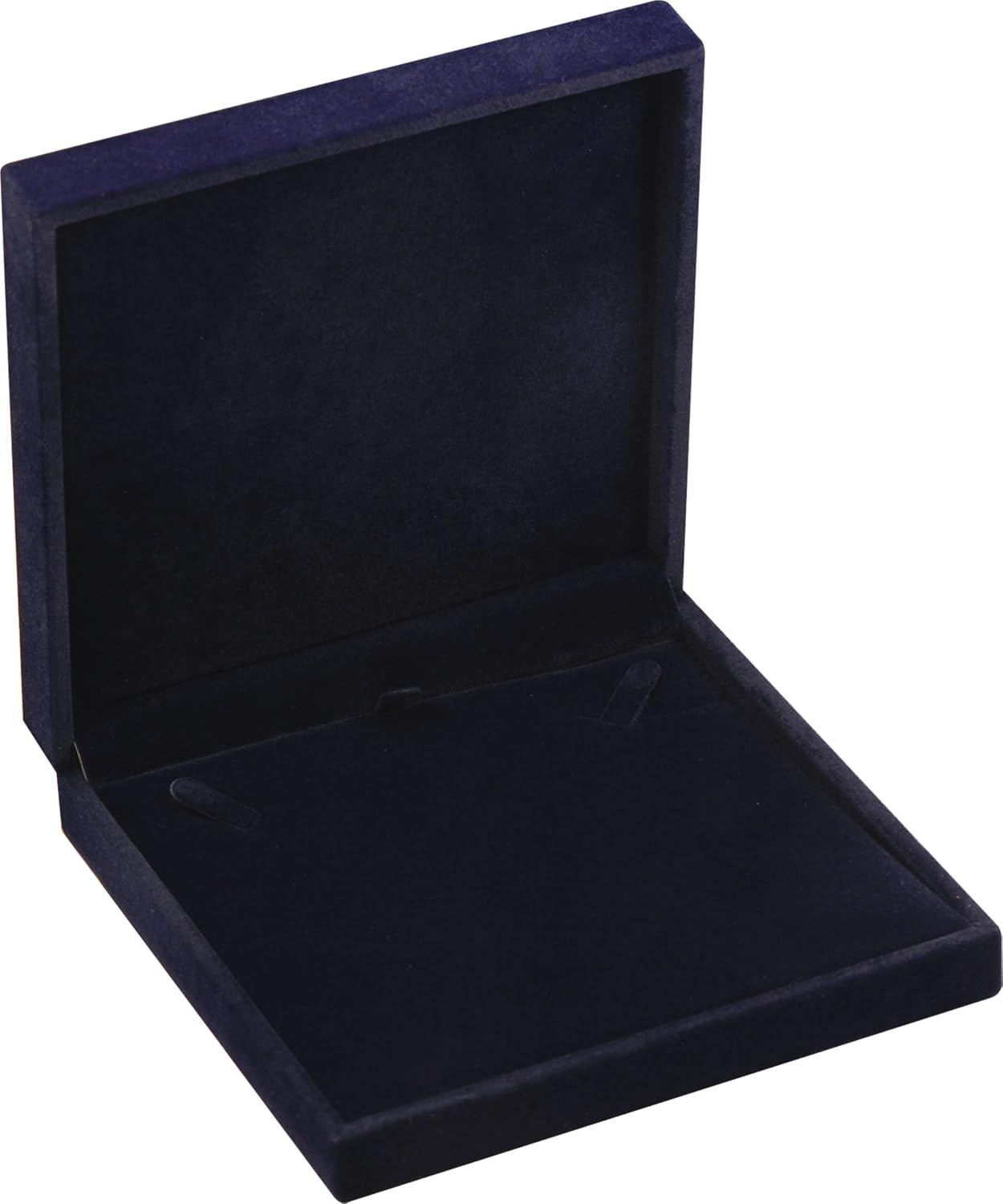 LAODA Navy Blue Velvet Big Necklace Gift Box Choker Pearl Chain Storage image 5