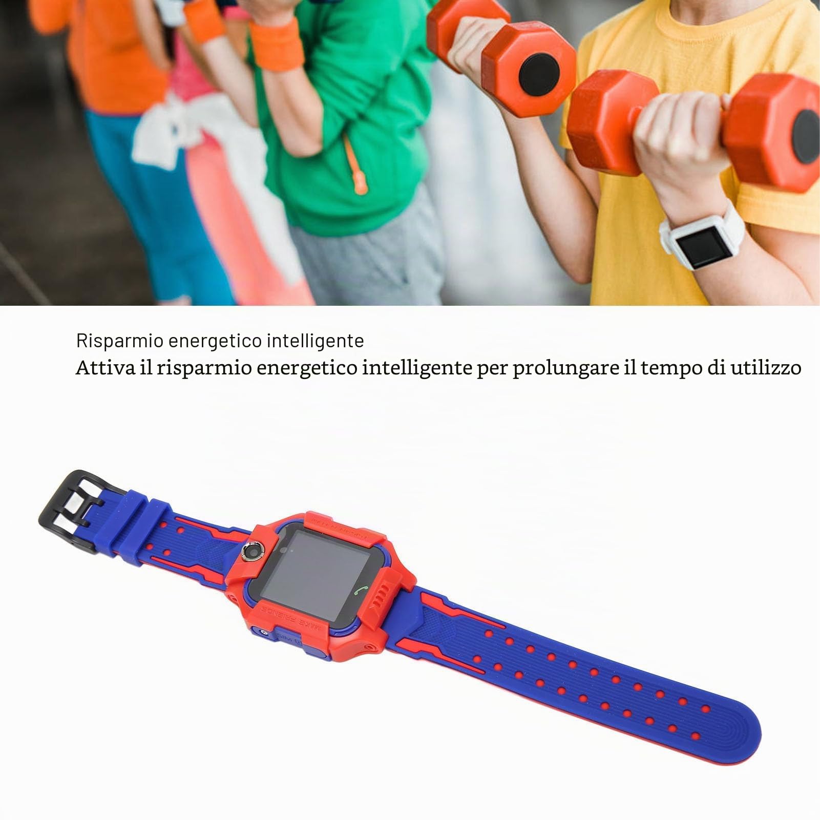 VBESTLIFE Smartwatch per Bambini e Bambine, Smartwatch Impermeabile per Bambini con Chiamata Bidirezionale, Touch Screen, Fotocamera, Giochi di Matematica, Sveglia, per Bambini da 3 a 12