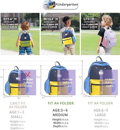Miniatura 3 de Mochilas para niños, unisex, multicolor, medianas, 13 pulgadas de alto, 1 L, nailon, moderna, diseño de caricaturas, 3-5 años, escuela primaria,