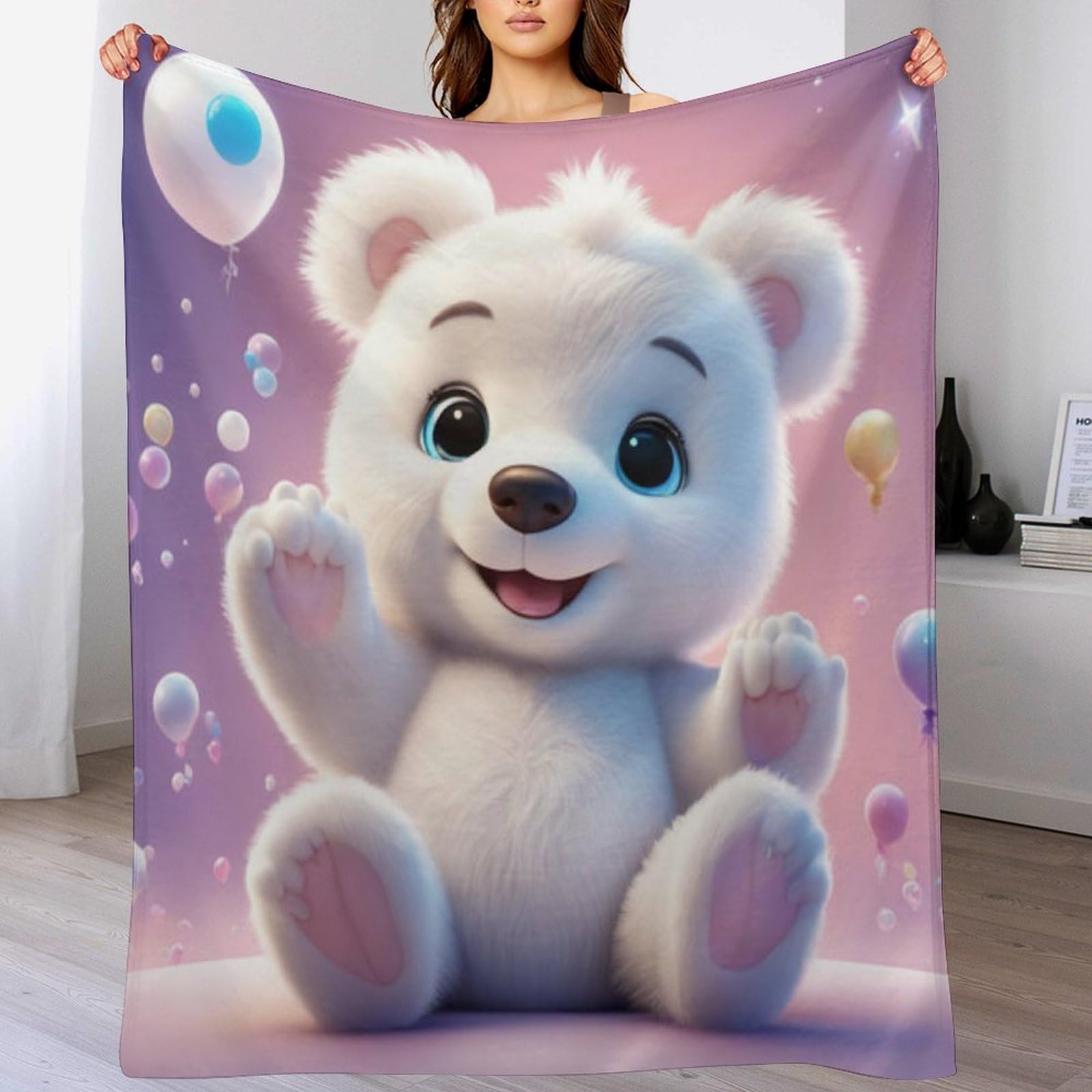 Manta de franela de forro polar para combatir el frio en el sofa de casa
