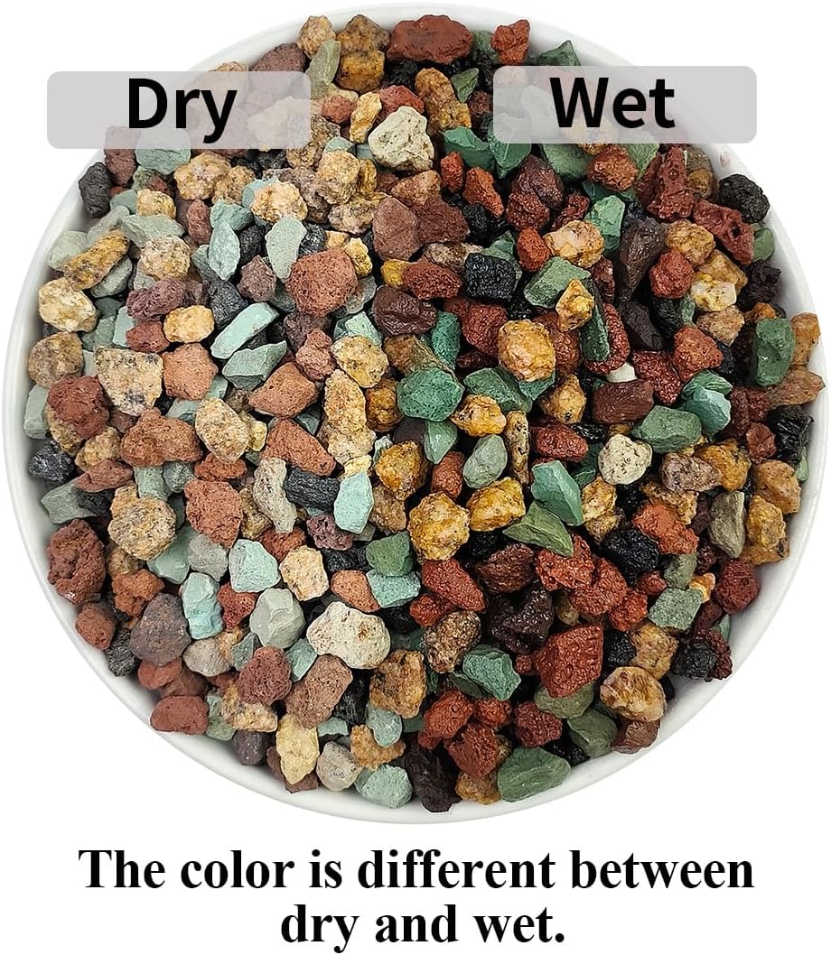 YISZM Succulent Cactus Soil Potting Mix Horticultural Lava Rocks Bonsai Soil for Indoor Plants Drainage Volcanic Rock for Terrarium Gardening Top Dressing 10lb