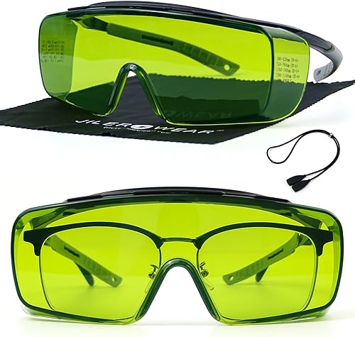 Profesional 190-450 & 740-1100nm OD6+ Laser Safety Glassess,808nm Laser Infrarrojo Grabado Gafas Protectoras