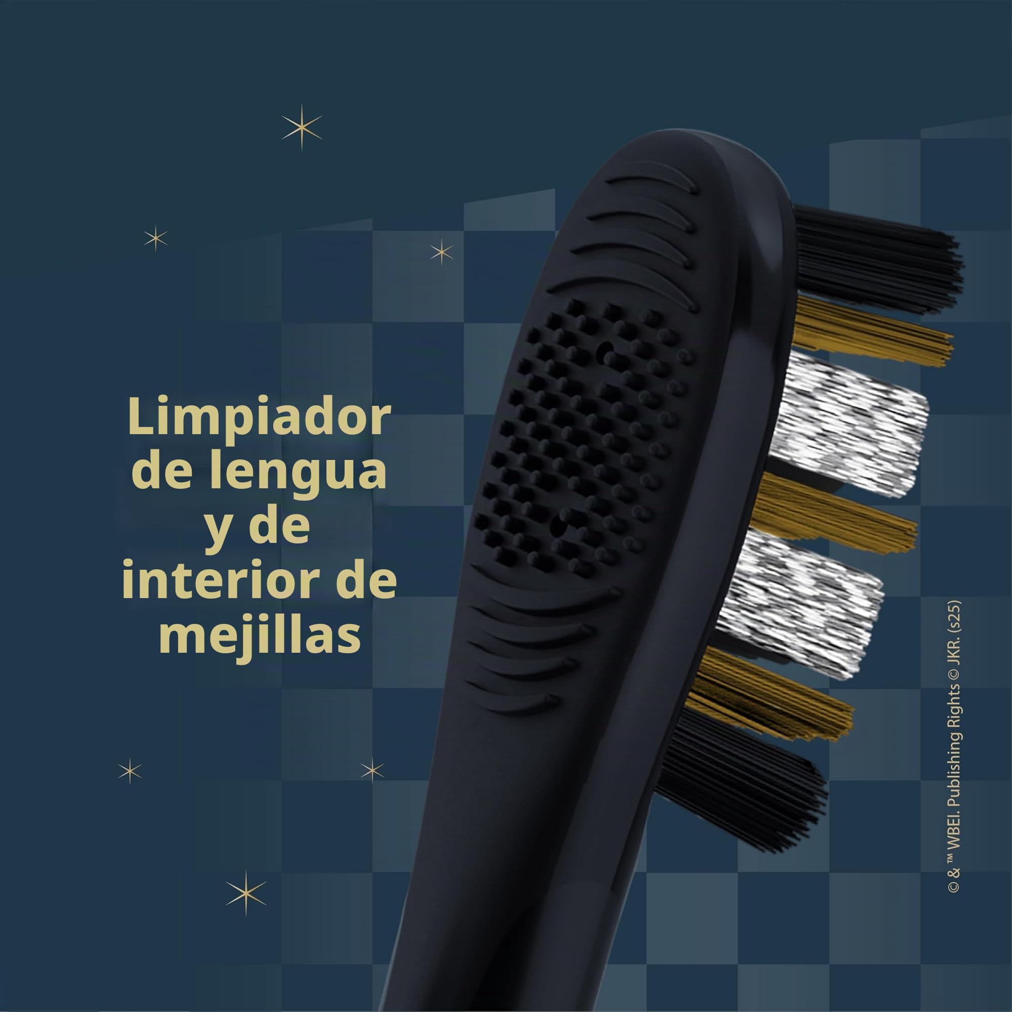 Colgate Harry Potter - Cepillo de dientes eléctrico con 2 cabezales de cepillo para adultos, funciona con pilas, suave