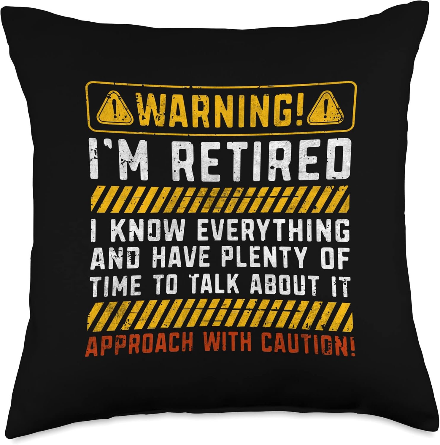 Warning I'm retired funny retirement party gifts Funny