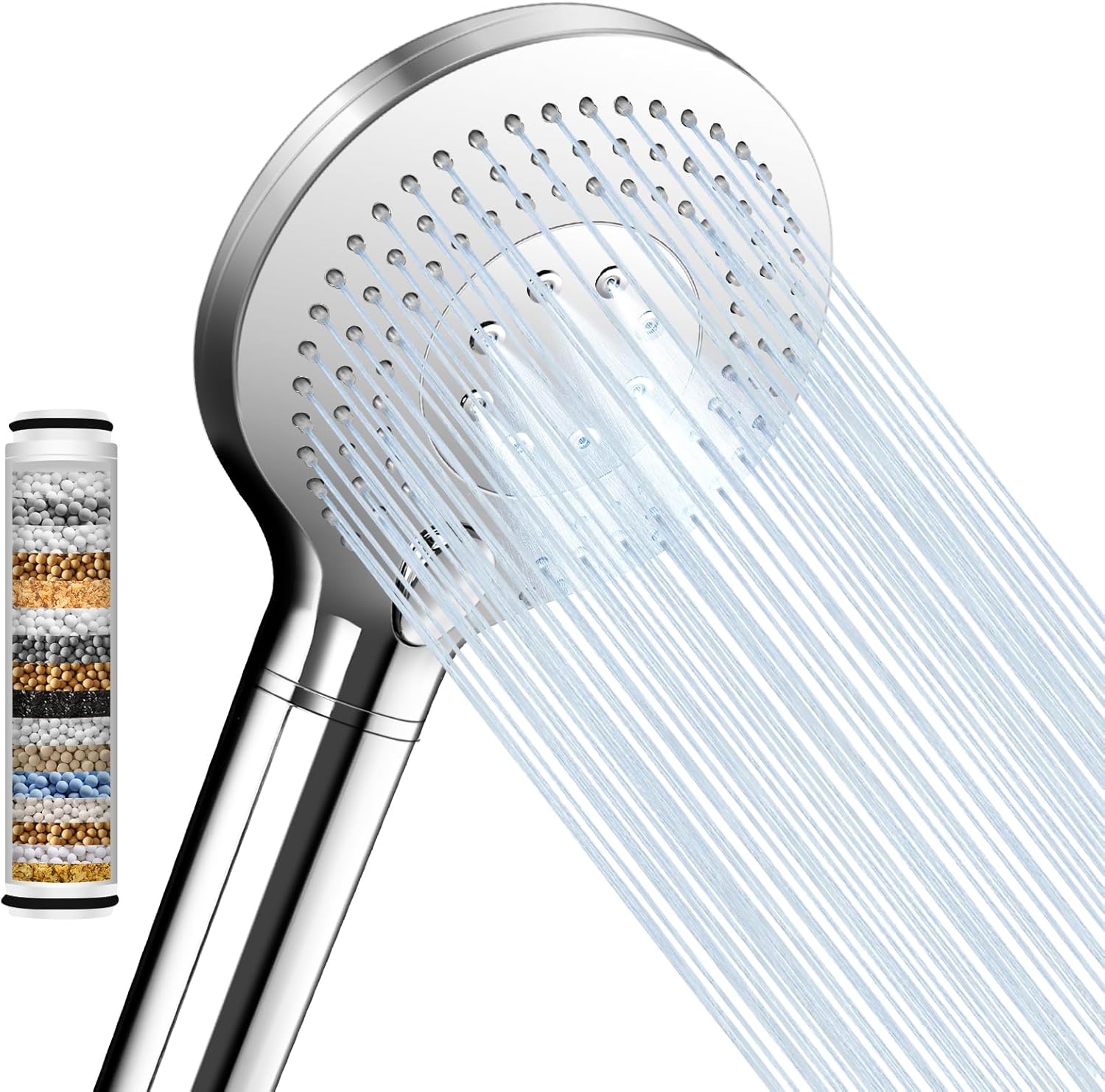 CKABELLY Hard Water Filter Shower Head, 17 Stage Shower Head Filter, 3