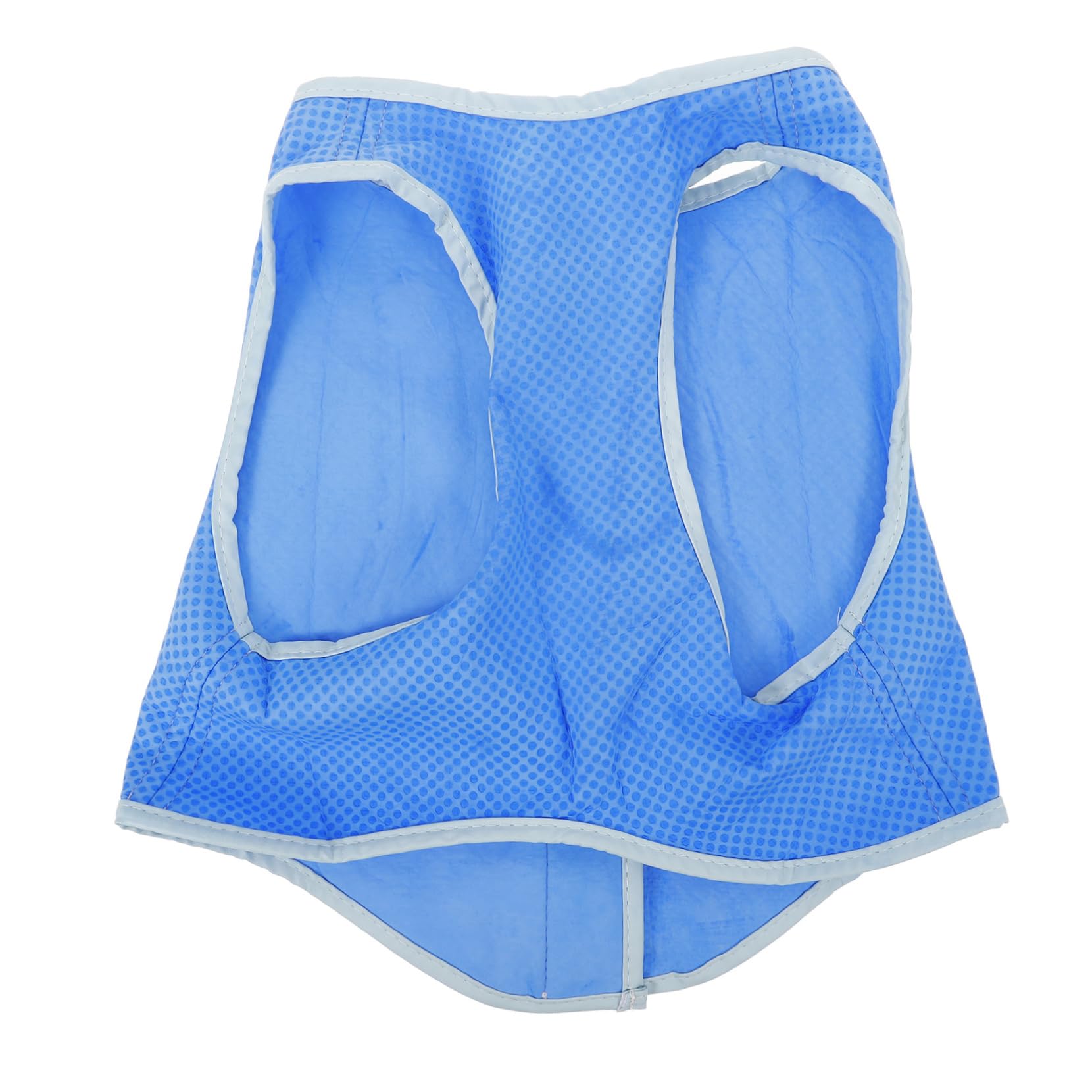 Dog Cooling Vest with Tape, Blue M, Washable Mesh Summer Wear