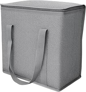 DURASACK Medium Insulated Food Delivery Bag – 13"x7"x13" Reusable Thermal Tote for Hot & Cold Meals – Portable, Foldable Meal Carrier for Takeout, Grocery, and Personal Use