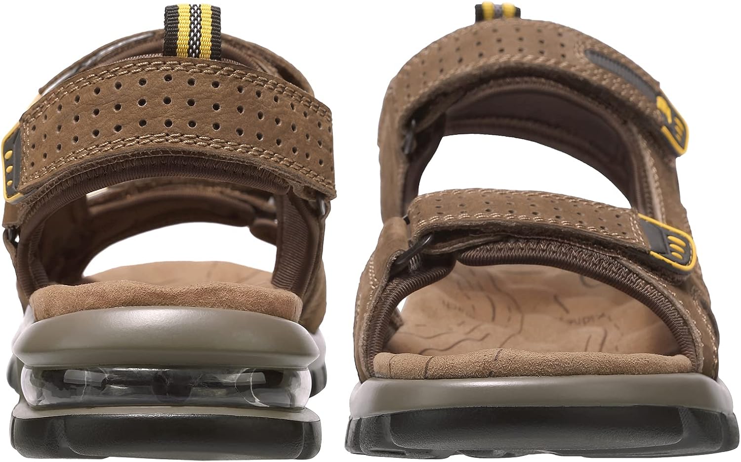 CAMEL CROWN Men's Leather Sandals for Hiking Walking Beach Treads Water Athletic Outdoor with Premium Air Cushion | Waterproof - Image 3
