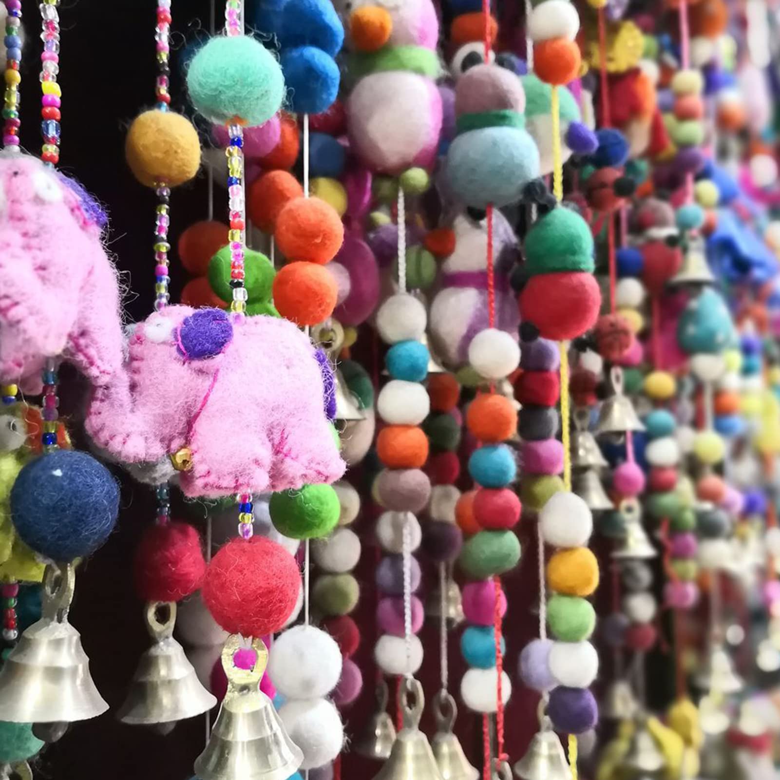 Bolsa De 50 Pompones De Fieltro De Lana 100% – 20 Mm De Diámetro, Colores Sur, Para Manualidades Y Decoración