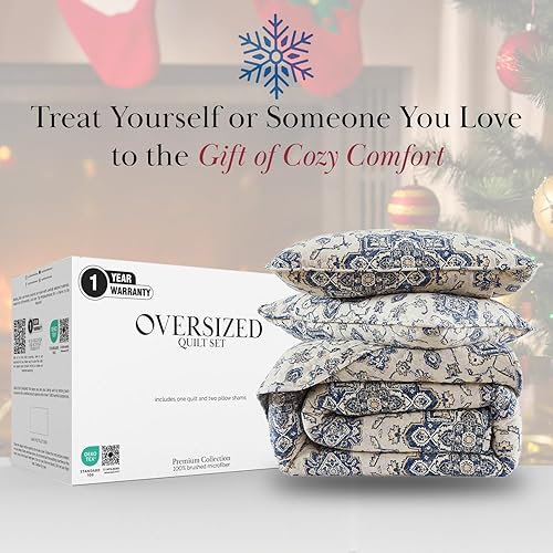 Vista 193 de Southshore Fine Linens, The Brickyard Collection -Juego de edredón ligero 02 - Hueso de ladrillo