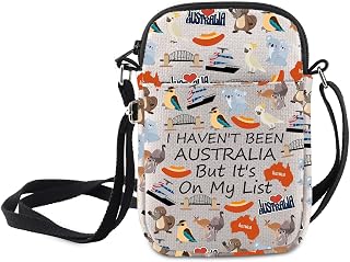MNIGIU Australia Symbols Landmark Gift I Haven't Been Australia But It's On My List Crossbody Bag