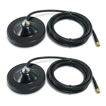 Proxicast Two 6 dBi 4G/5G Paddle Antennas + 2 Pro-Grade Magnetic Base Bundle (ANT-120-008-SMA-BDL)