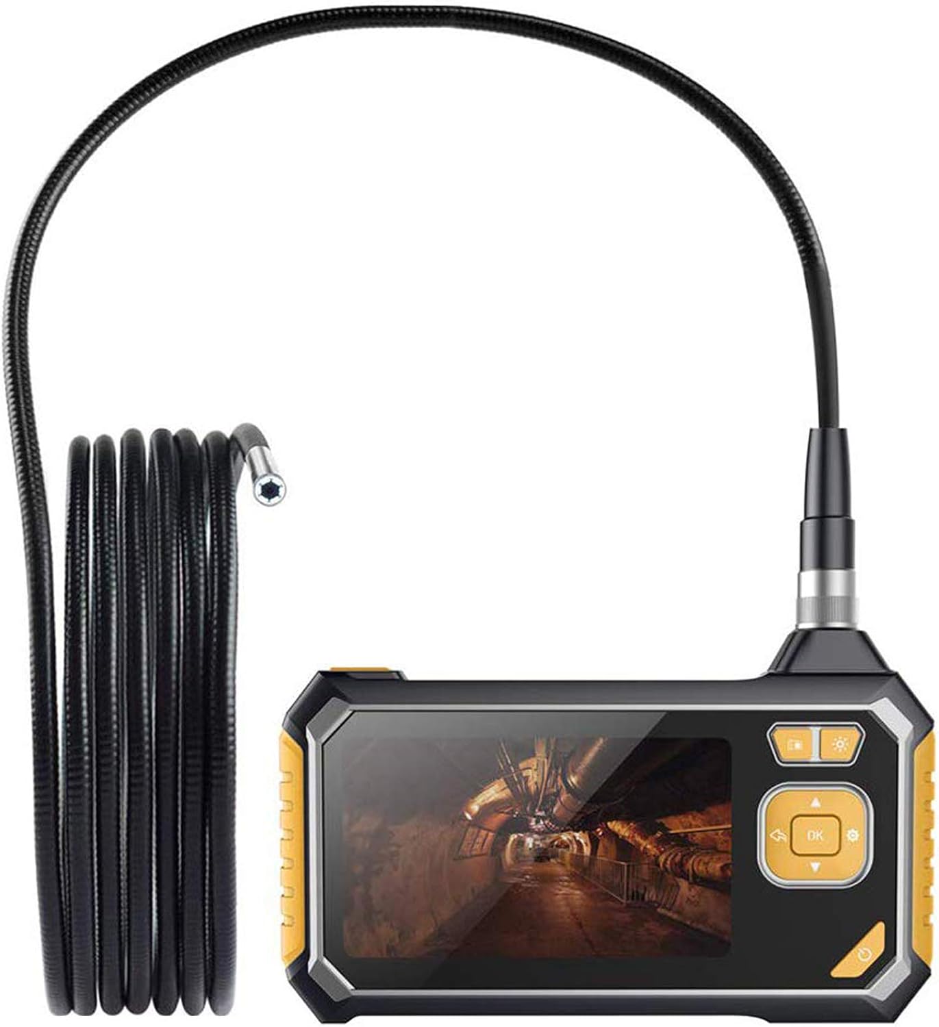 3 -calowy ekran LCD wideo Borescope Industrial Endoscope Kamera z sondy o średnicy 8 mm Wodoodporna kamera 1080p HD z 6 LED Snake Camera z baterią litową 2600 mAh, 3M/1M