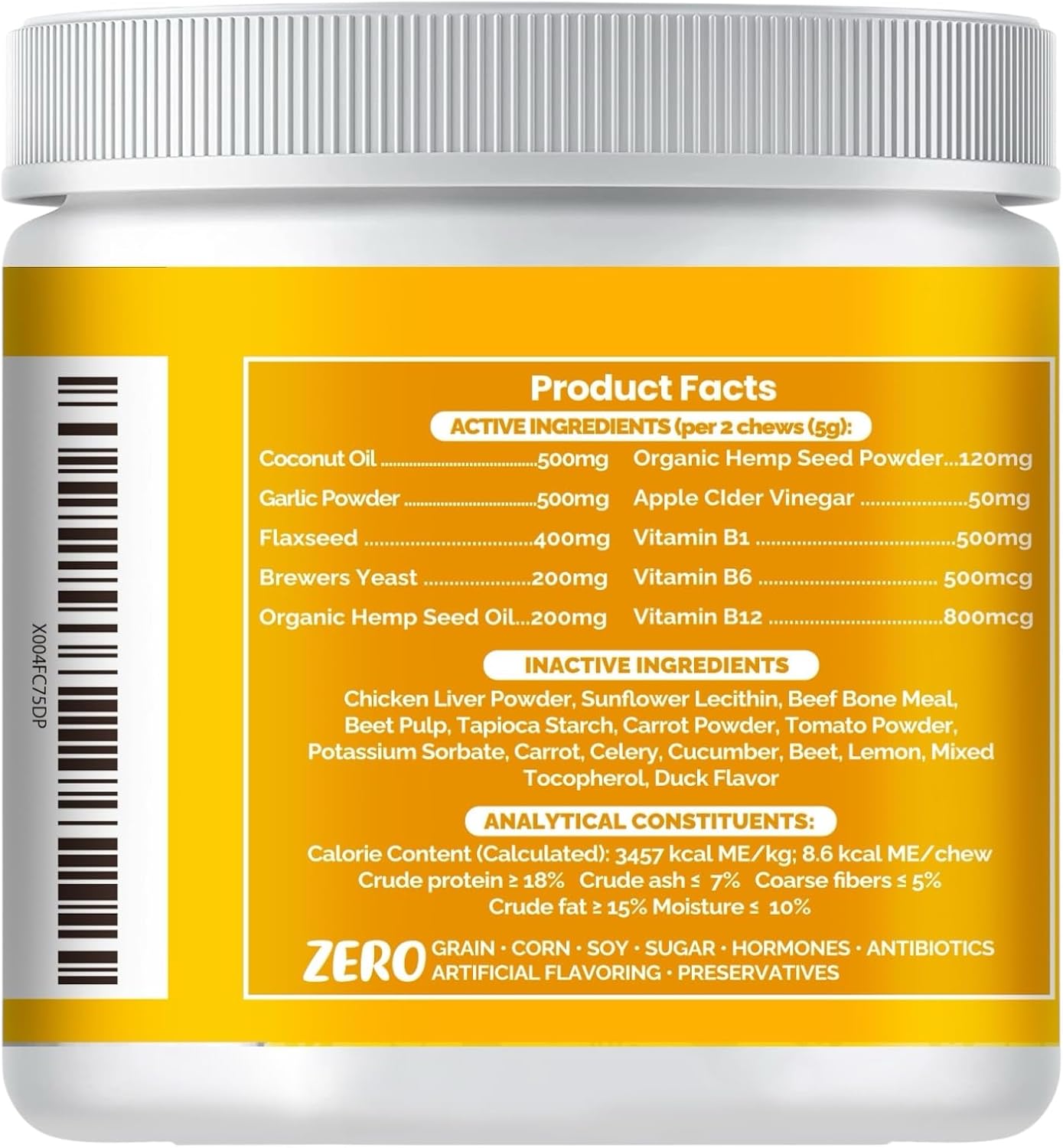 Live Well Dog™ Flea & Tick Support Chews – Natural Bug-Deterring Ingredients with Garlic, ACV & Coconut Oil – Year-Round Daily Outdoor Support for Dogs – Skin, Coat & Immune Wellness – 120 Soft Chews