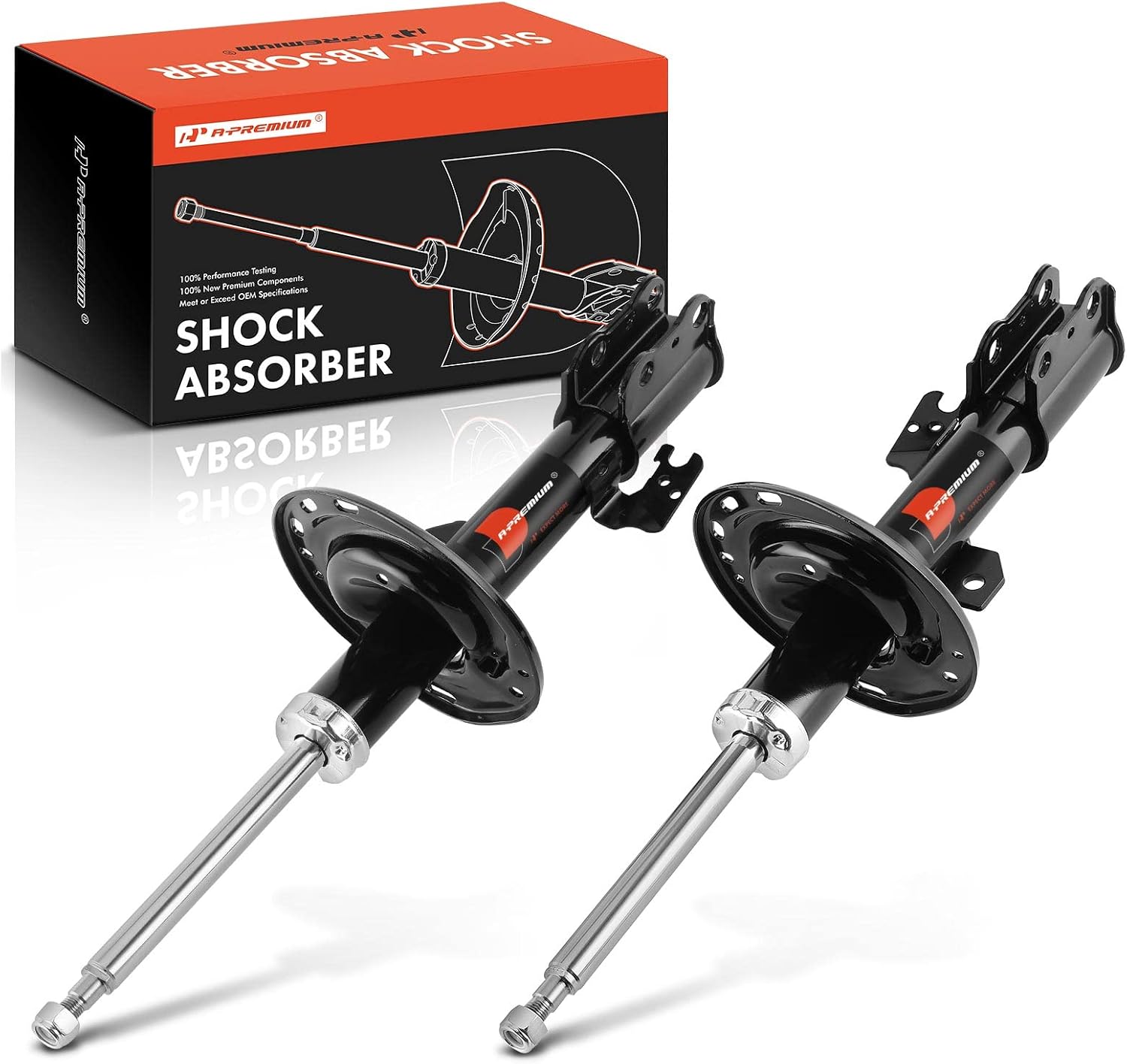 A-Premium Front Pair (2) Strut Assembly Compatible with Toyota Sienna 2007 2008 2009 2010, Driver and Passenger Side