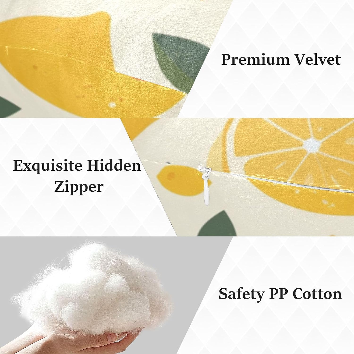 Ergonomic Human Pillow Fleece Material Side Sleeper Pillows Neck Support for Kids Lemon Yellow