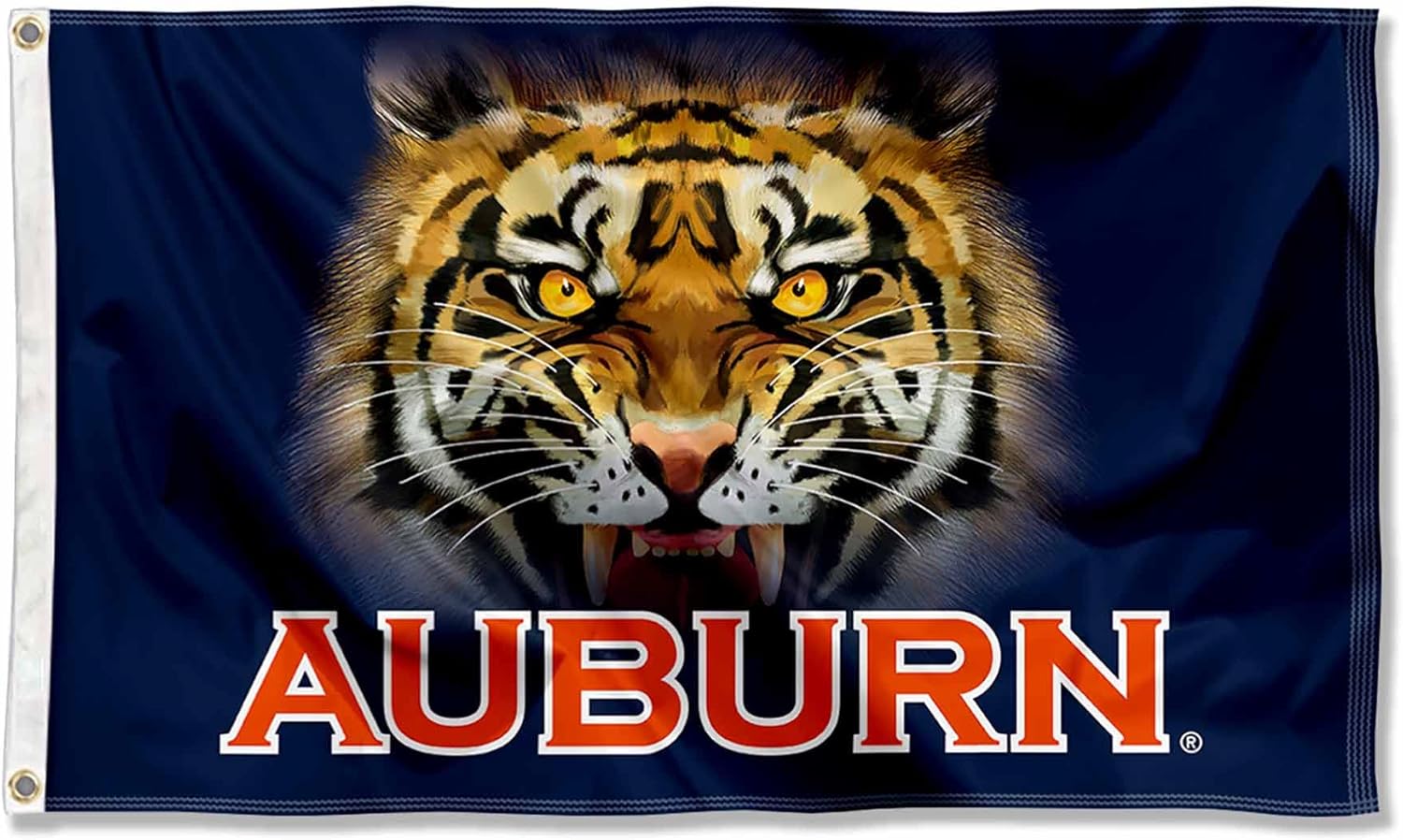 Auburn Tiger Eyes College Flag