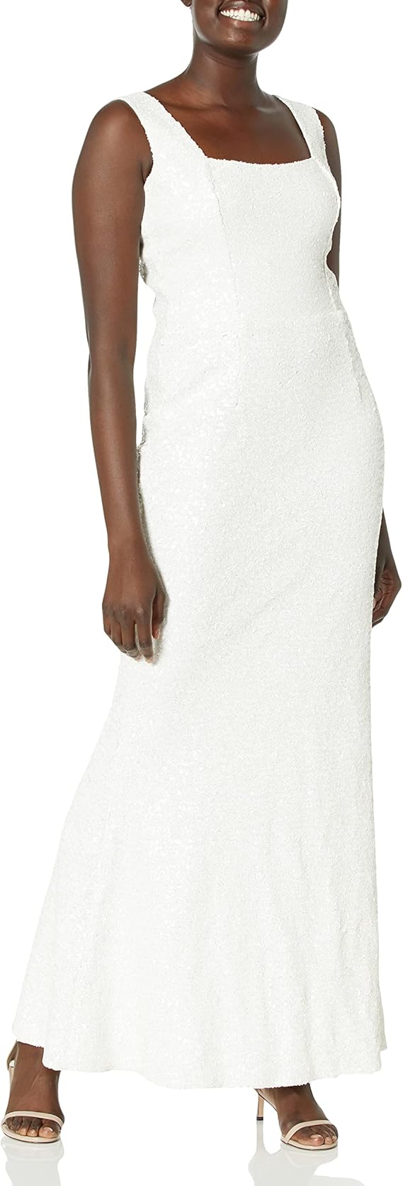 dress the population raven sequin gown