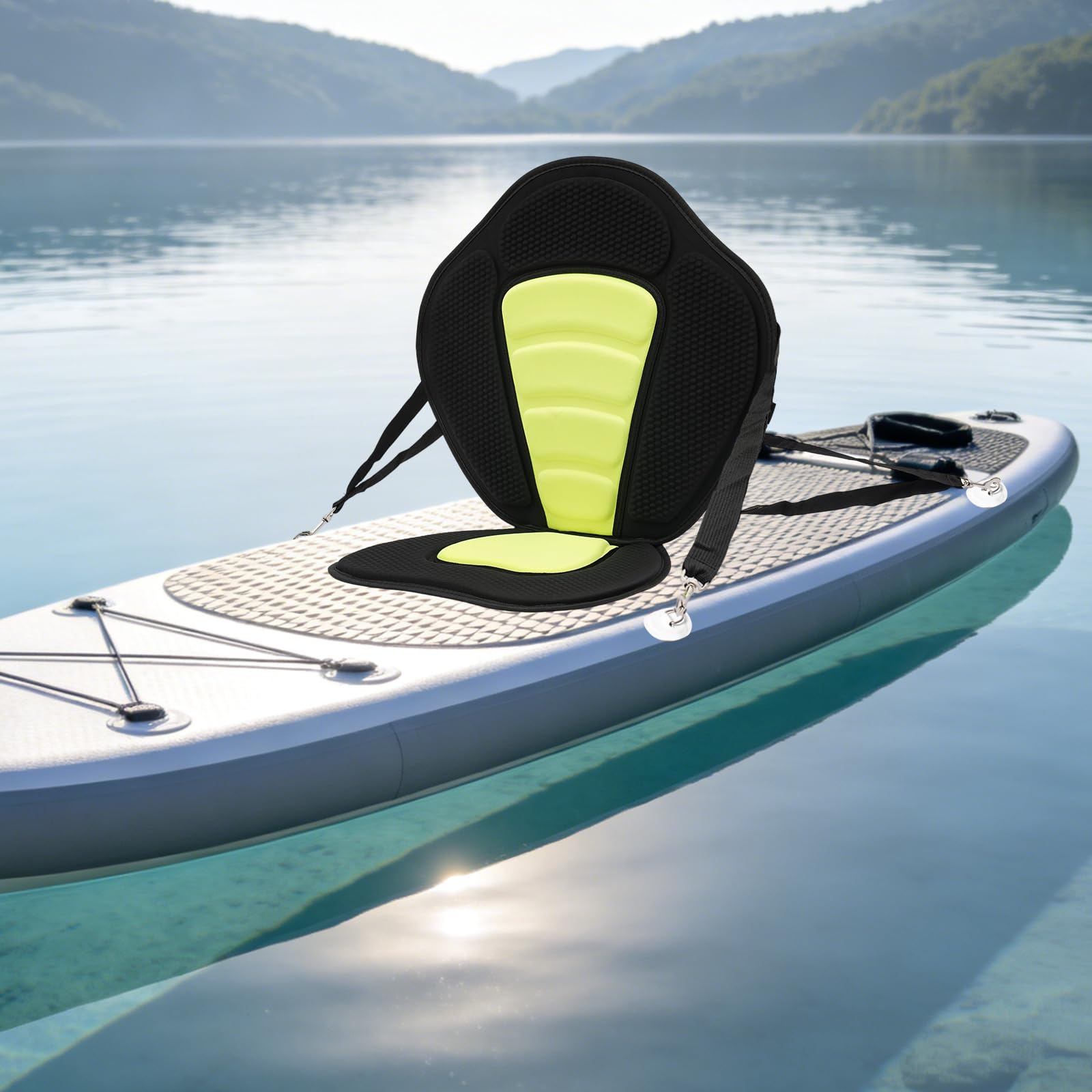 Paddle Board Sitz - Ergonomisches Kajaksitz - Universal Kanusitz mit Rückenlehne & Aufbewahrungstasche - SUP Sitz für Kajak, Kanufahren, Paddleboard