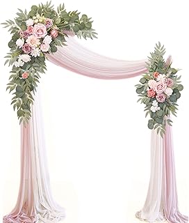 Artificial Wedding Arch Flowers Kit(Pack of 4),2Pcs Artificial Flower Ar...