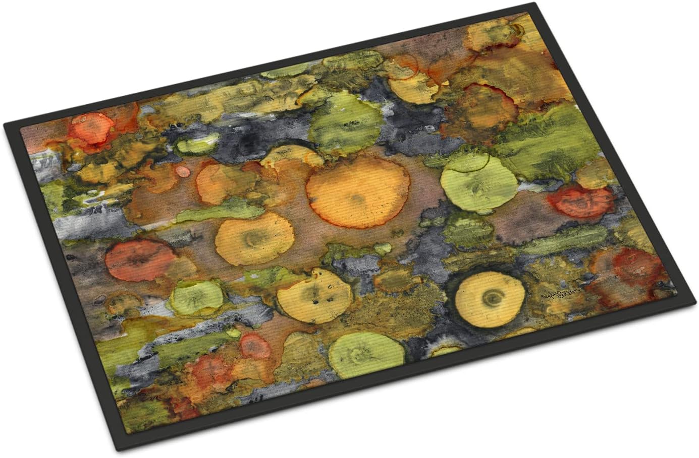 Caroline's Treasures 8966JMAT Abstract with Mother Earth Doormat 24x36 Front Door Mat Indoor Outdoor Rugs for Entryway, Non Slip Washable Low Pile, 24H X 36W