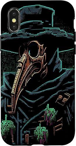 Miniatura 7 de Funda para iPhone 13 Pro Max Pixelated 16 Bit Digitalized Plague Doctor Retro Vintage Pixel Case